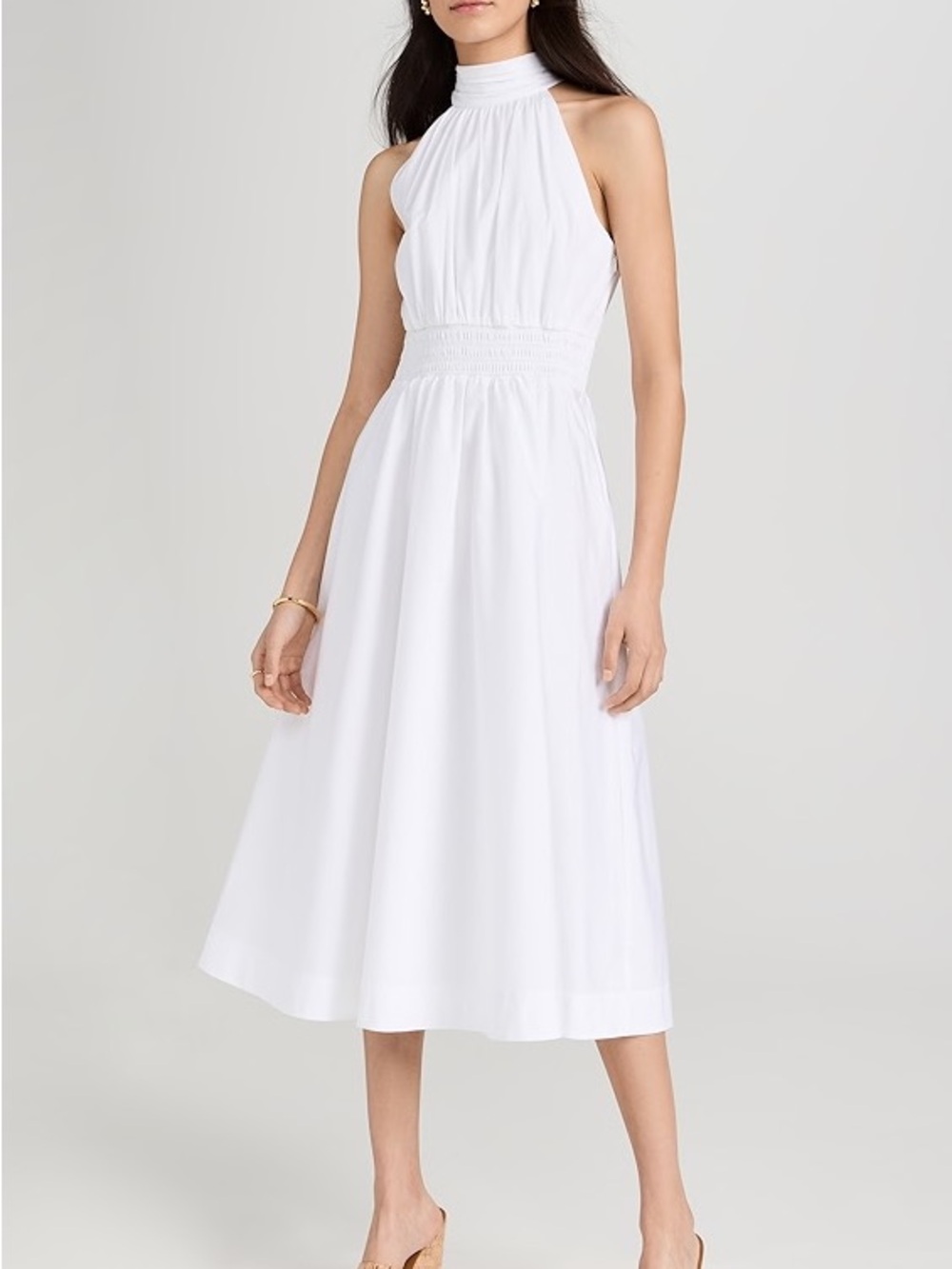 Veronica Beard White Halter Midi Dress size 2